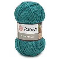Пряжа YarnArt 'Alpine Alpaca' 150гр 120м (30% альпака, 10% шерсть, 60% акрил) (446 бирюзовый)